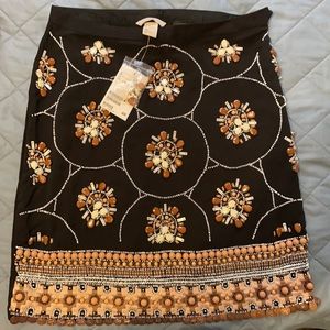 H&M Beaded and Detailed Skirt